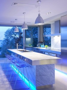 LED strips in de keuken | LED strip eiland