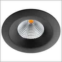 Zwarte LED inbouwspot uniled isosafe van SG Lighting