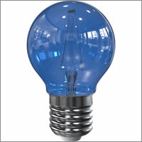 Blauwe LED lamp