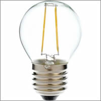 Witte, transparante LED lamp