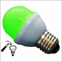 Slagvaste groene E27 LED lamp